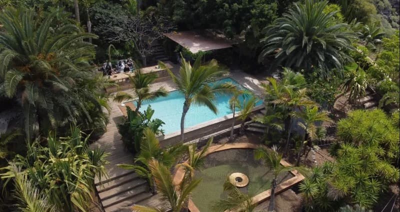 Aerial view of the finca